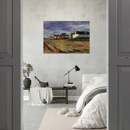 FARMS IN BRITTANY BELLE ILE 1897 - Henri Matisse Brushed Aluminum Print - 70x100 cm / 28x40 inches | Henri Matisse Aluminum Print | Henri Matisse Prints