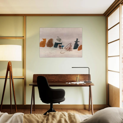 3.9.56 II - 1956 - Julius Bissier Brushed Aluminum Print - 70x100 cm / 28x40 inches | Julius Bissier Aluminum Print | Julius Bissier Prints