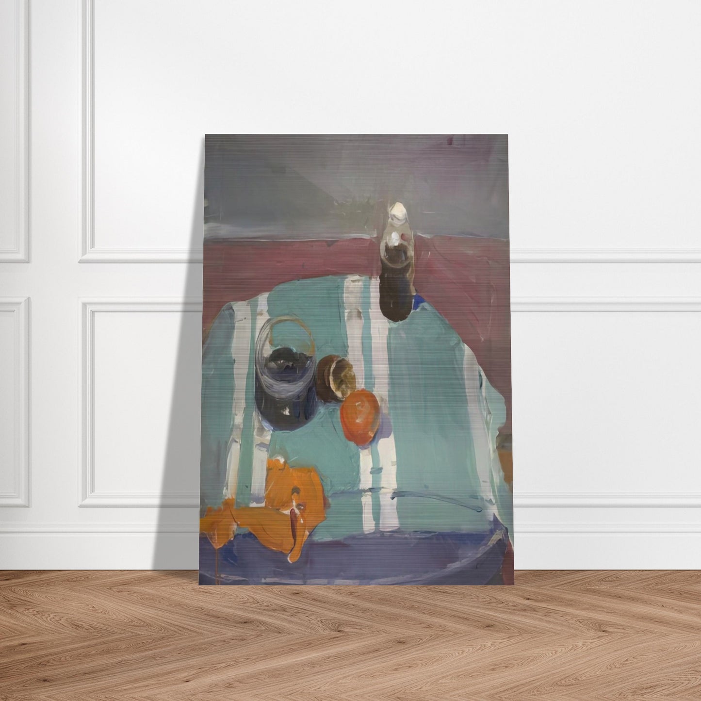 Still Life with Orange Peel - Richard Diebenkorn Brushed Aluminum Print - 70x100 cm / 28x40 inches | Richard Diebenkorn Aluminum Print | Richard Diebenkorn Prints