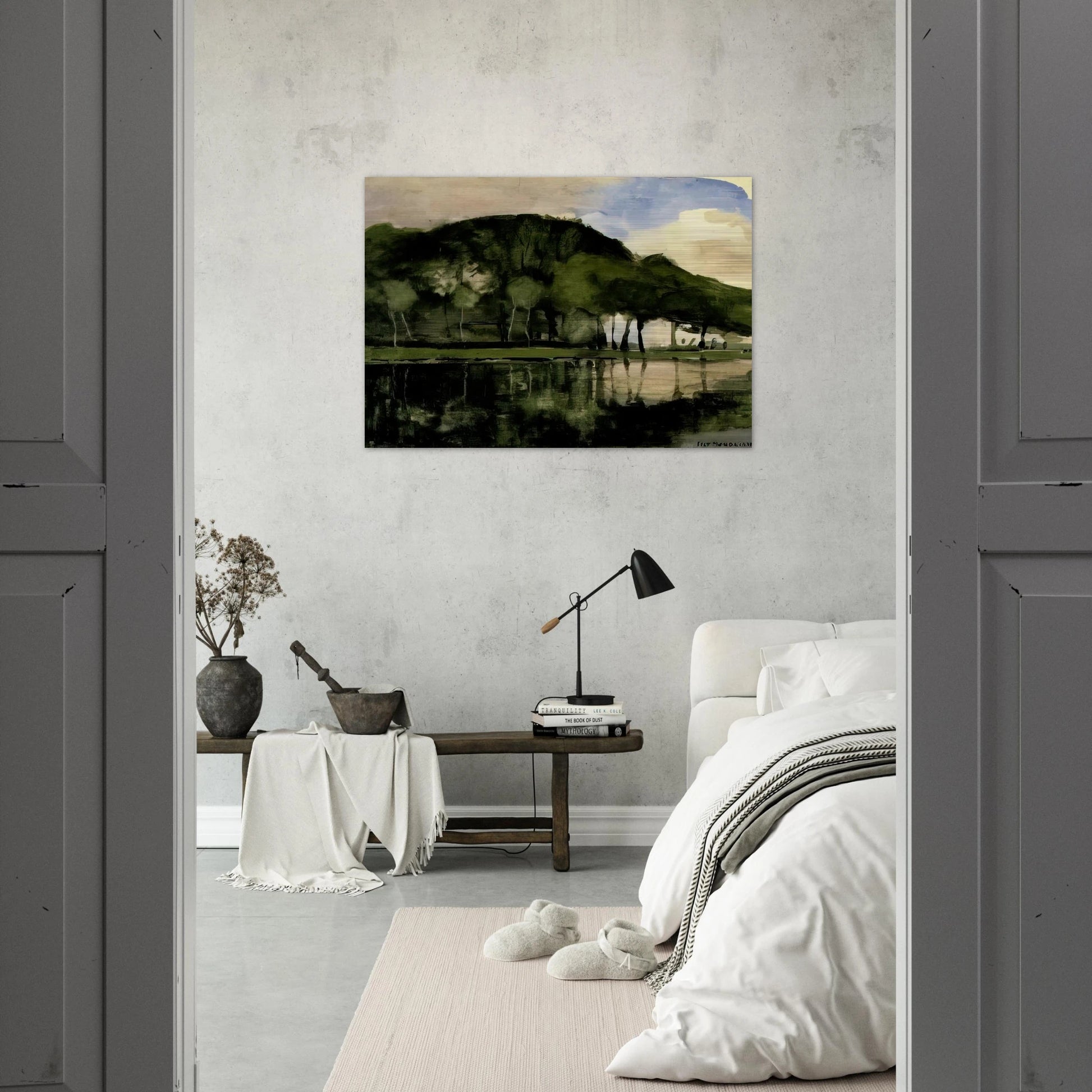 Along the Amstel - Piet Mondrian Brushed Aluminum Print - 70x100 cm / 28x40 inches | Piet Mondrian Aluminum Print | Piet Mondrian Prints