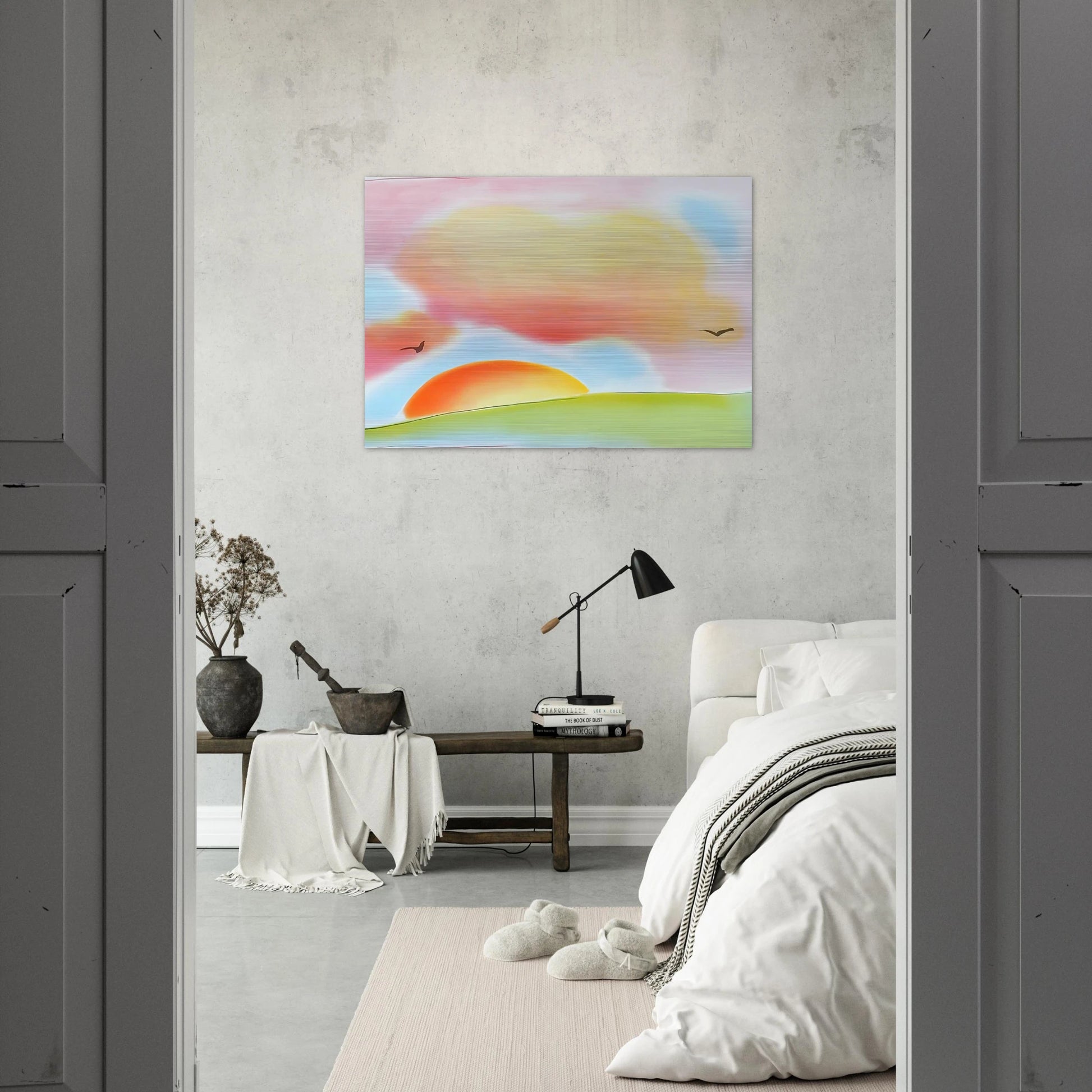 FREEDOM 1980 - Peter Max Brushed Aluminum Print - 70x100 cm / 28x40 inches | Peter Max Aluminum Print | Peter Max Prints