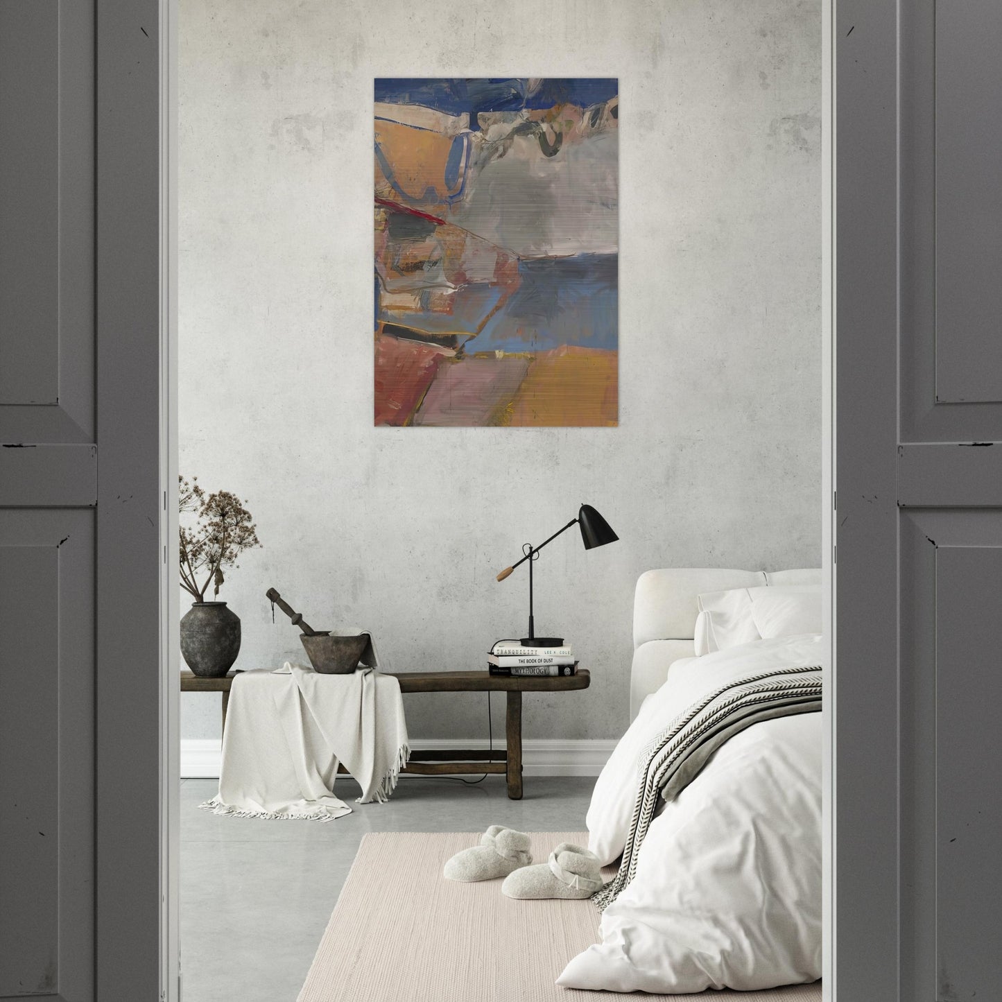 Berkeley #22 - Richard Diebenkorn Brushed Aluminum Print - 70x100 cm / 28x40 inches | Richard Diebenkorn Aluminum Print | Richard Diebenkorn Prints