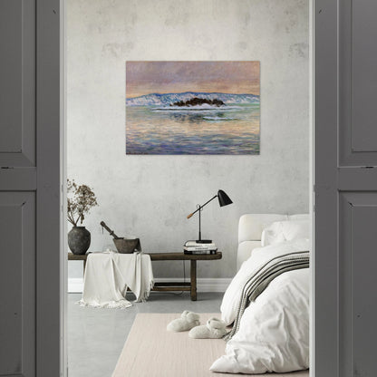 The Fjord, near Christiania - claude monet Brushed Aluminum Print - 70x100 cm / 28x40 inches | claude monet Aluminum Print | claude monet Prints