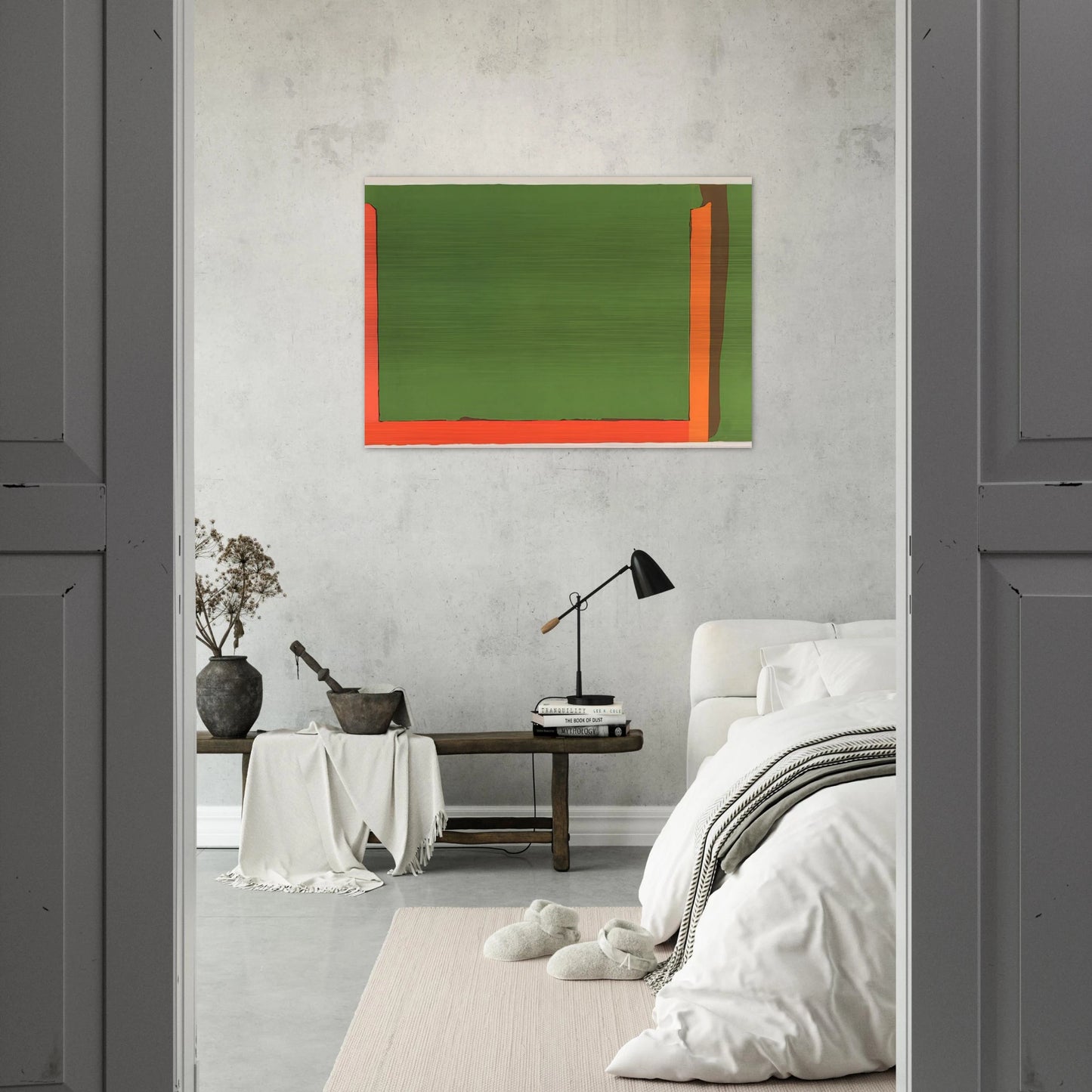 Untitled Litograph - Color Field Painting - John Hoyland Brushed Aluminum Print - 70x100 cm / 28x40 inches | John Hoyland Aluminum Print | John Hoyland Prints