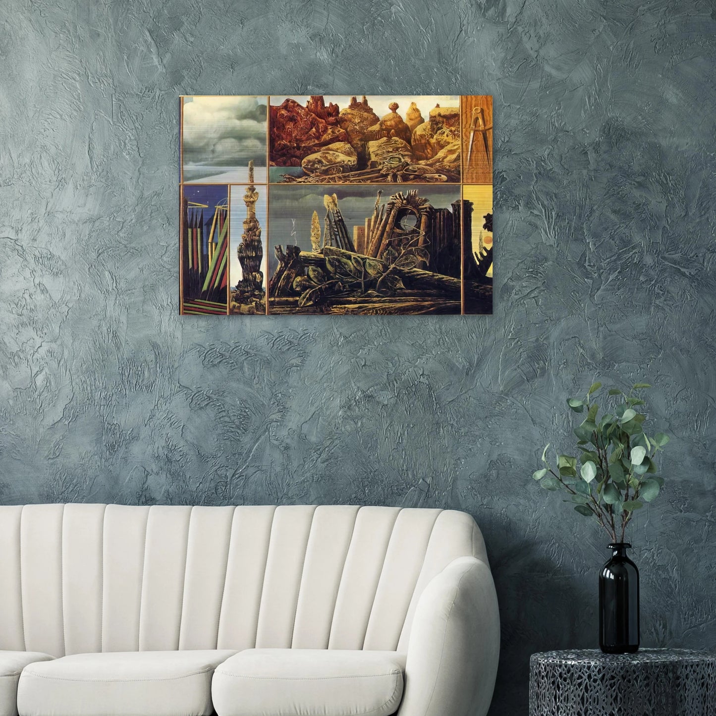 Painting for Young People - Max Ernst Brushed Aluminum Print - 70x100 cm / 28x40 inches | Max Ernst Aluminum Print | Max Ernst Prints
