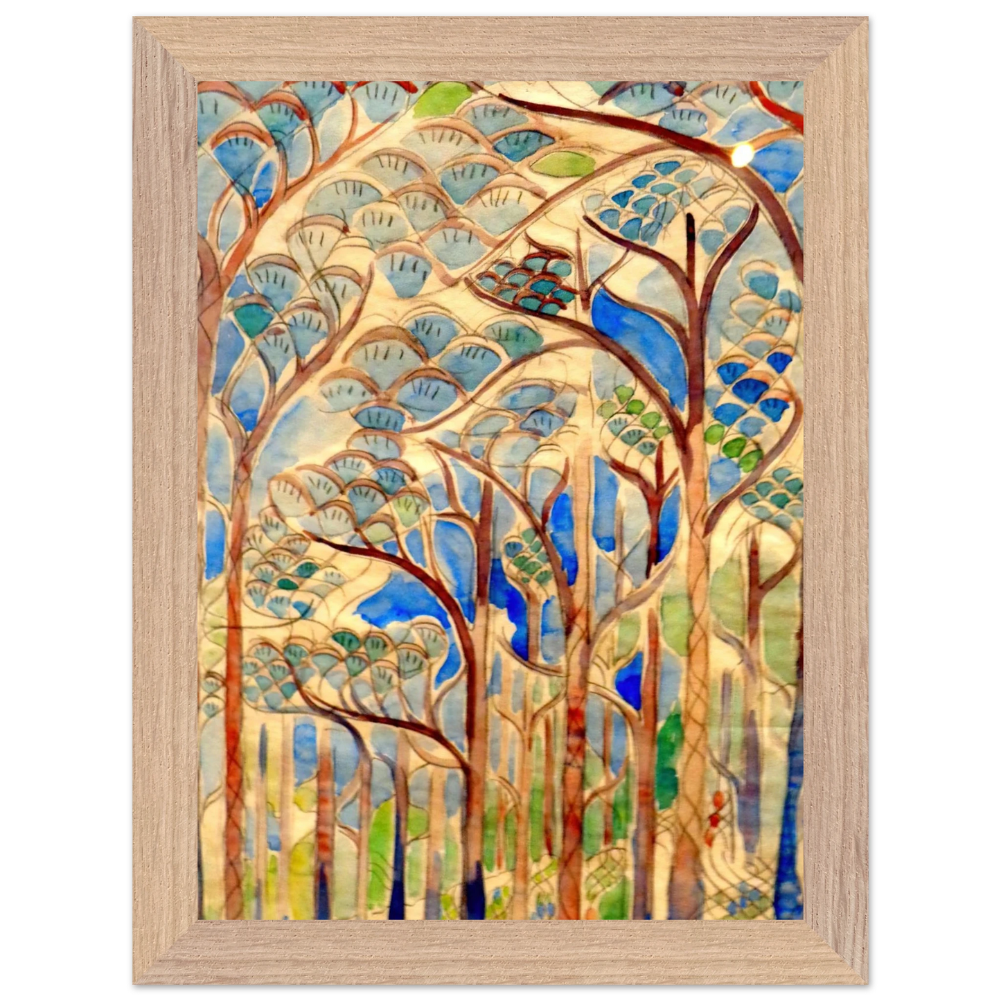 Walter Inglis Anderson - Walter Anderson Wall art - 70x70 cm / 28x28 inches - Premium Wooden Framed Poster With Fine Art Paper-canvas - White frame