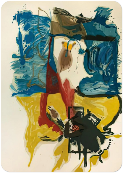 Beach Scene, 1961- By Helen Frankenthaler Pack of 10 Post Cards | Helen Frankenthaler Post Cards | A6 (10.5 x 14.8 cm) - 4.1 x 5.8 inches