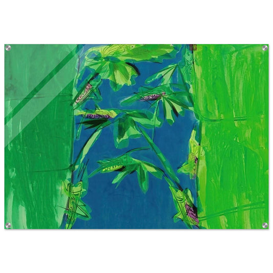 Early Summer - 1980 - Walasse Ting Acrylic Print - 70x100 cm / 28x40″ inches
