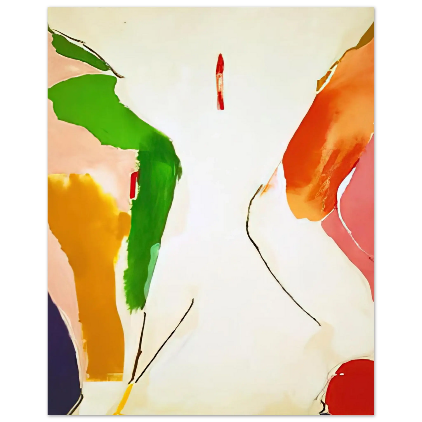 Helen Frankenthaler - Living Edge - 1973 Wall art - 15x20 cm / 6x8 Inches - Fine Art Poster - -