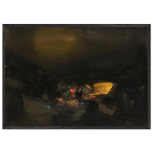 4 AVRIL 1979 - Chu teh Chun 70x100 cm / 28x40 inches Framed Art Print – Black Wooden Frame