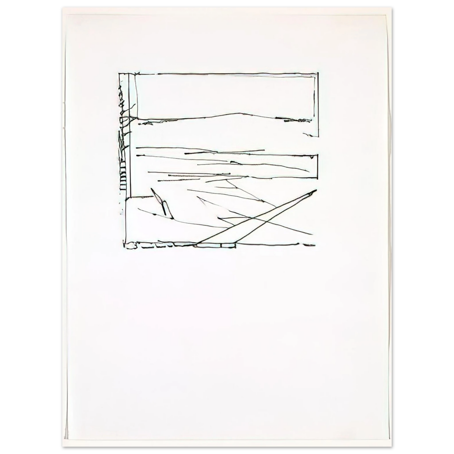 Brice Marden - Greece Summer - 1974  75x100 cm / 30x40inches Fine Art Poster