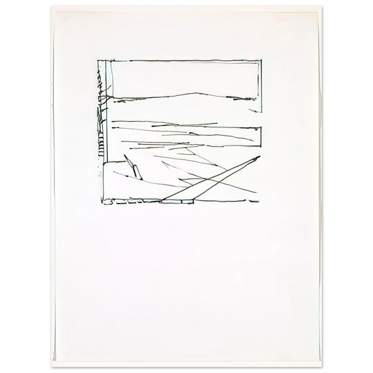 Brice Marden - Greece Summer - 1974  75x100 cm / 30x40inches Fine Art Poster