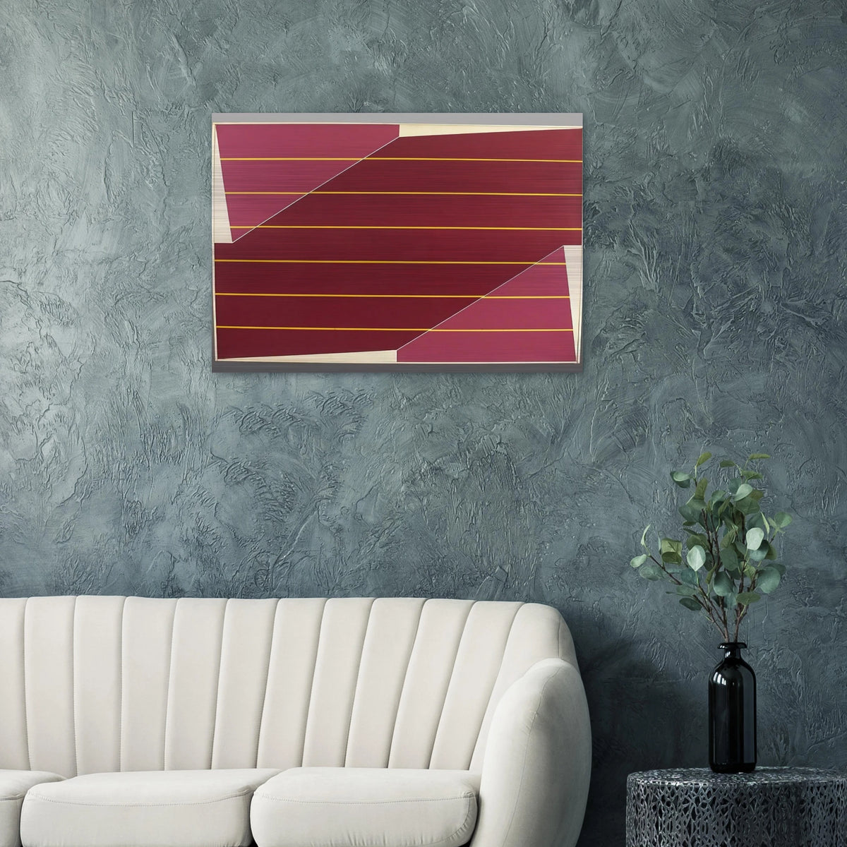 Line Rotation - 1964 - Larry Zox Brushed Aluminum Print - 70x100 cm / 28x40 inches | Larry Zox Aluminum Print | Larry Zox Prints