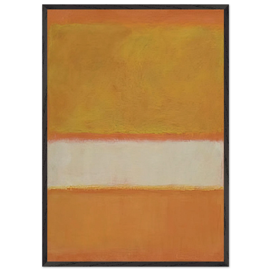 Untitled No 11 - 1957 - Mark Rothko 70x100 cm / 28x40 inches Framed Art Print – Black Wooden Frame