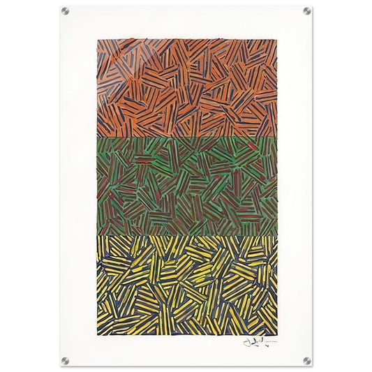 UNTITLED 1978 - Jasper Johns Acrylic Print - 70x100 cm / 28x40″ inches | Jasper Johns Wall Art | Jasper Johns Prints