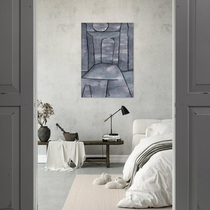A GATE 1938 - Paul Klee Brushed Aluminum Print - 70x100 cm / 28x40 inches | Paul Klee Aluminum Print | Paul Klee Prints