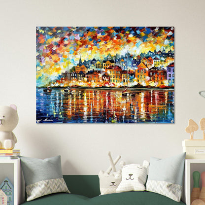 Leonid Afremov - Leonid Afremov Acrylic Print - 70x100 cm / 28x40″ inches | Leonid Afremov Wall Art | Leonid Afremov Prints