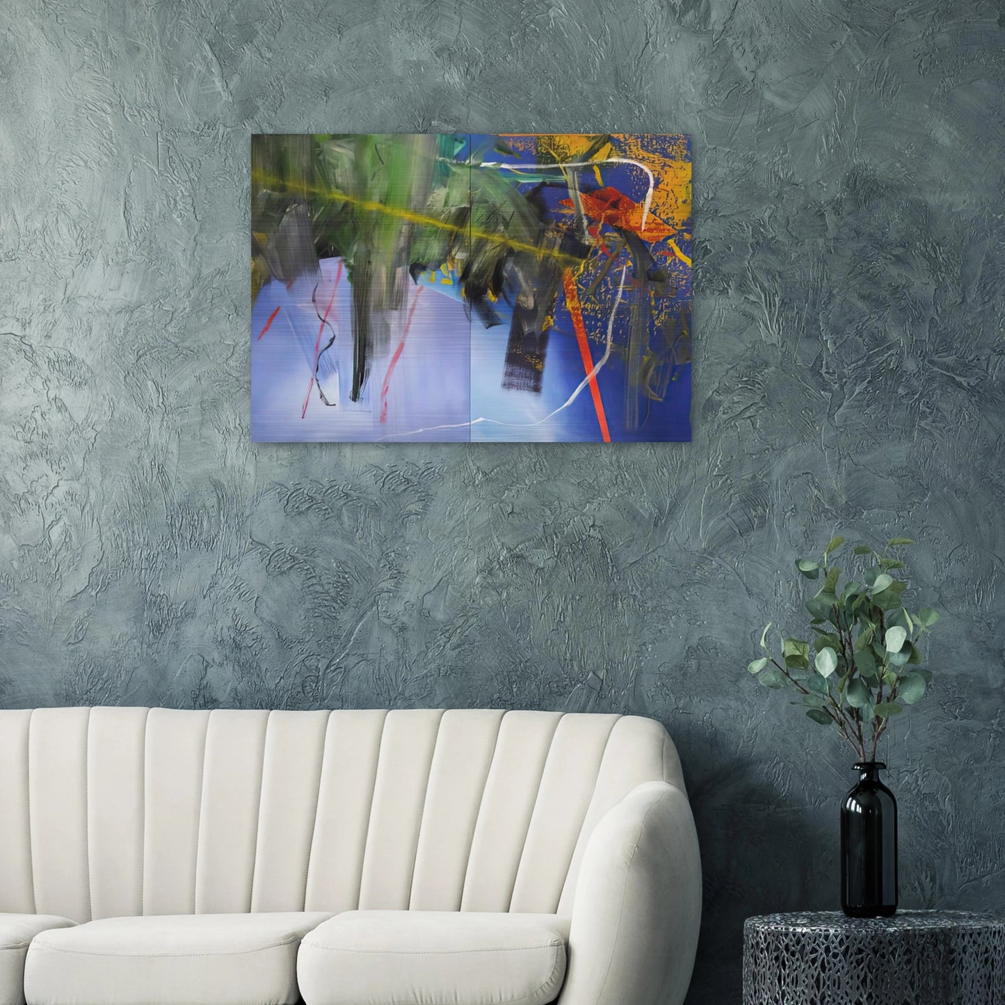CLOUDS 1982 - Gerhard Richter Brushed Aluminum Print - 70x100 cm / 28x40 inches | Gerhard Richter Aluminum Print | Gerhard Richter Prints