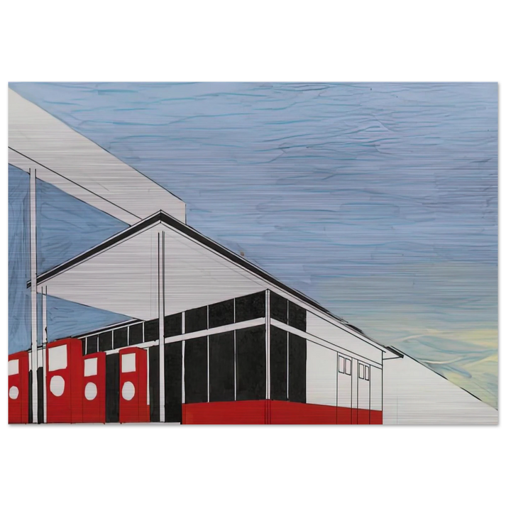 STANDARD STUDY 3 1963 - Edward Ruscha Brushed Aluminum Print - 70x100 cm / 28x40 inches | Edward Ruscha Aluminum Print | Edward Ruscha Prints