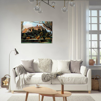 VISTA DE SAINT PAUL DE VENCE 1910 - Andre Derain Brushed Aluminum Print - 70x100 cm / 28x40 inches | Andre Derain Aluminum Print | Andre Derain Prints