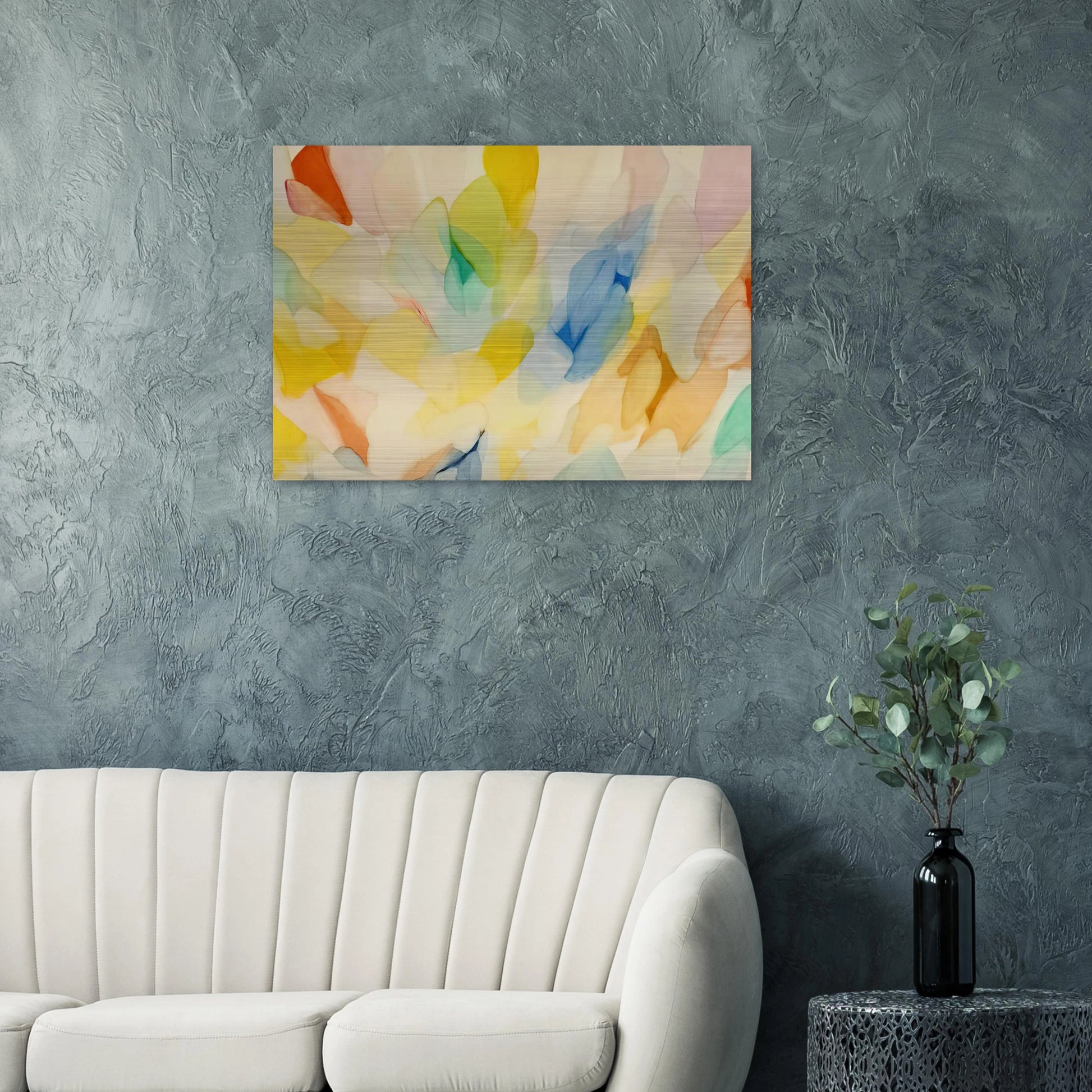 Lord of the Rainbow - Alice Baber Brushed Aluminum Print - 70x100 cm / 28x40 inches | Alice Baber Aluminum Print | Alice Baber Prints