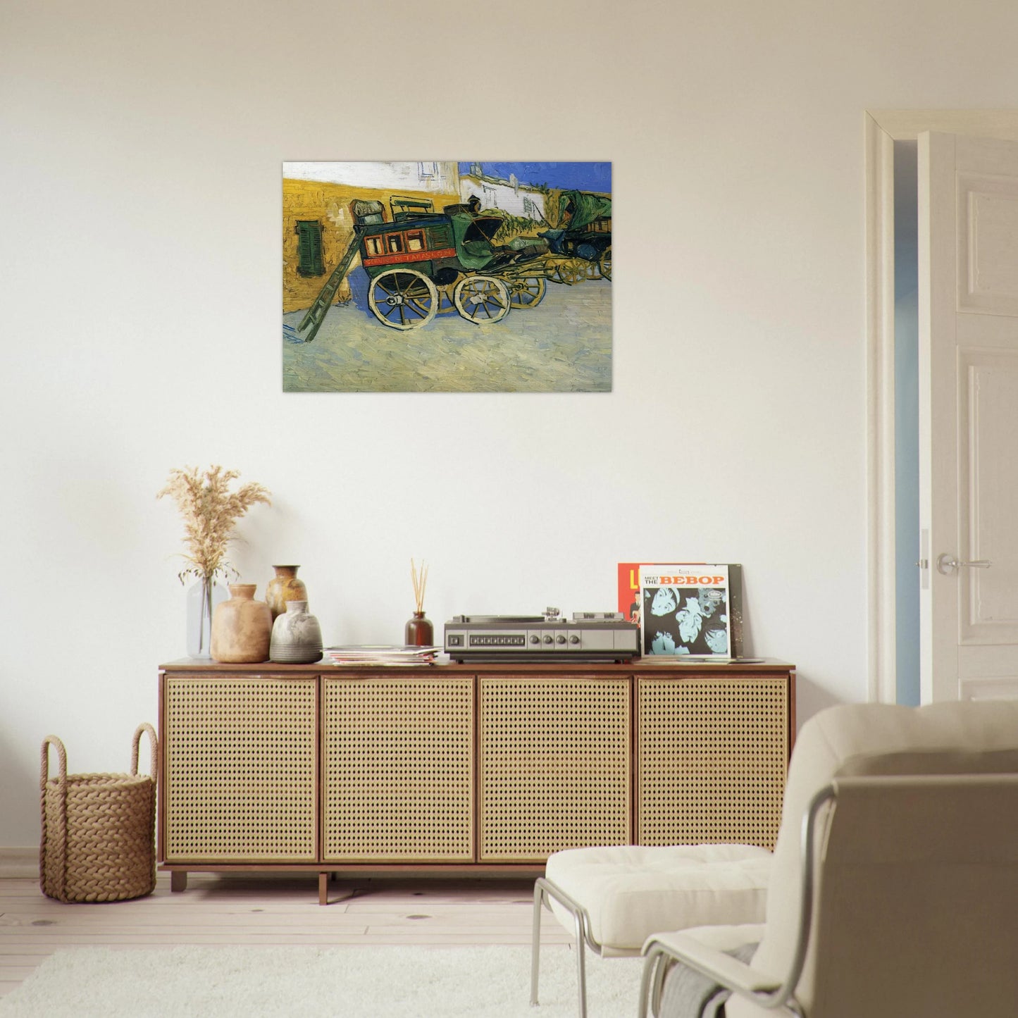 The Tarascon Diligence - Vincent van Gogh Brushed Aluminum Print - 70x100 cm / 28x40 inches | Vincent van Gogh Aluminum Print | Vincent van Gogh Prints