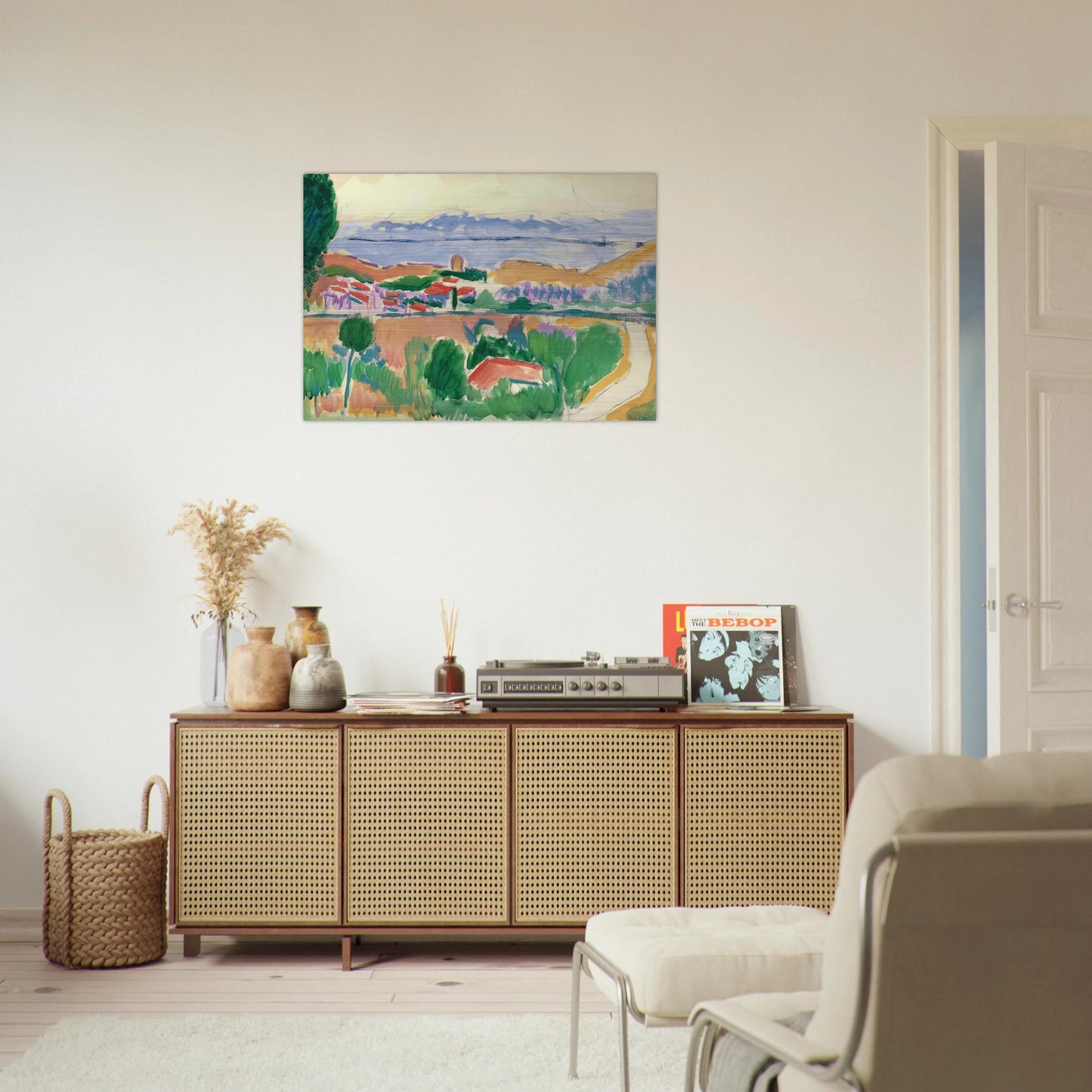 VUE DE COLLIOURE 1906 - Henri Matisse Brushed Aluminum Print - 70x100 cm / 28x40 inches | Henri Matisse Aluminum Print | Henri Matisse Prints