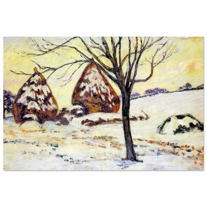 Effts de neige à Palaiseau - 1883 - Armand Guillaumin Art Prints - 100x150 cm / 40x60″ inches | Armand Guillaumin Poster | Armand Guillaumin Prints
