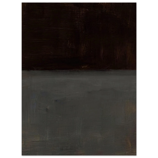 Mark Rothko - Untitled brown and gray - 1969 Wall Art - 21x29.7 cm / 8x12" - Fine Art Poster - -