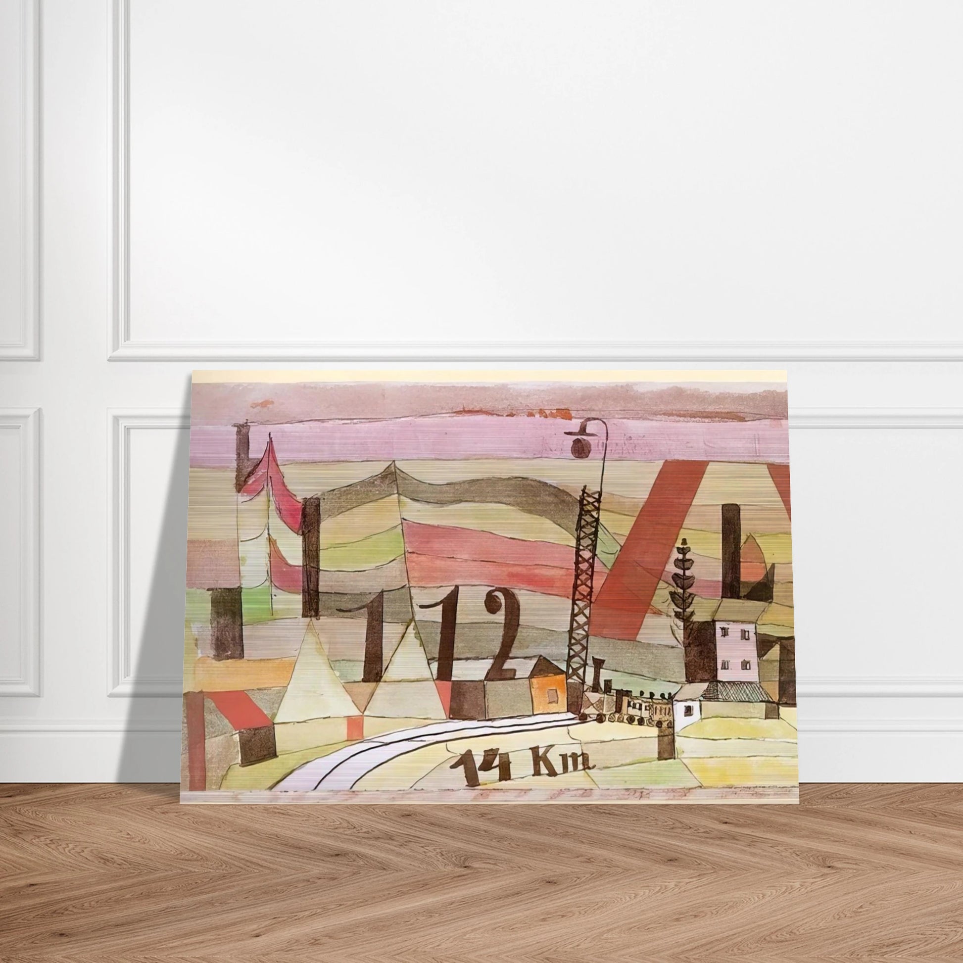 STATION L 112 1923 - Paul Klee Brushed Aluminum Print - 70x100 cm / 28x40 inches | Paul Klee Aluminum Print | Paul Klee Prints