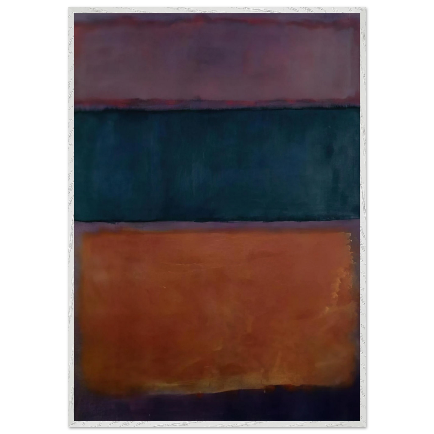 Helen Frankenthaler - Untitled - 1963 Wall art - 70x100 cm / 28x40 inches - Premium Wooden Framed Poster With Fine Art Paper-canvas - Black frame