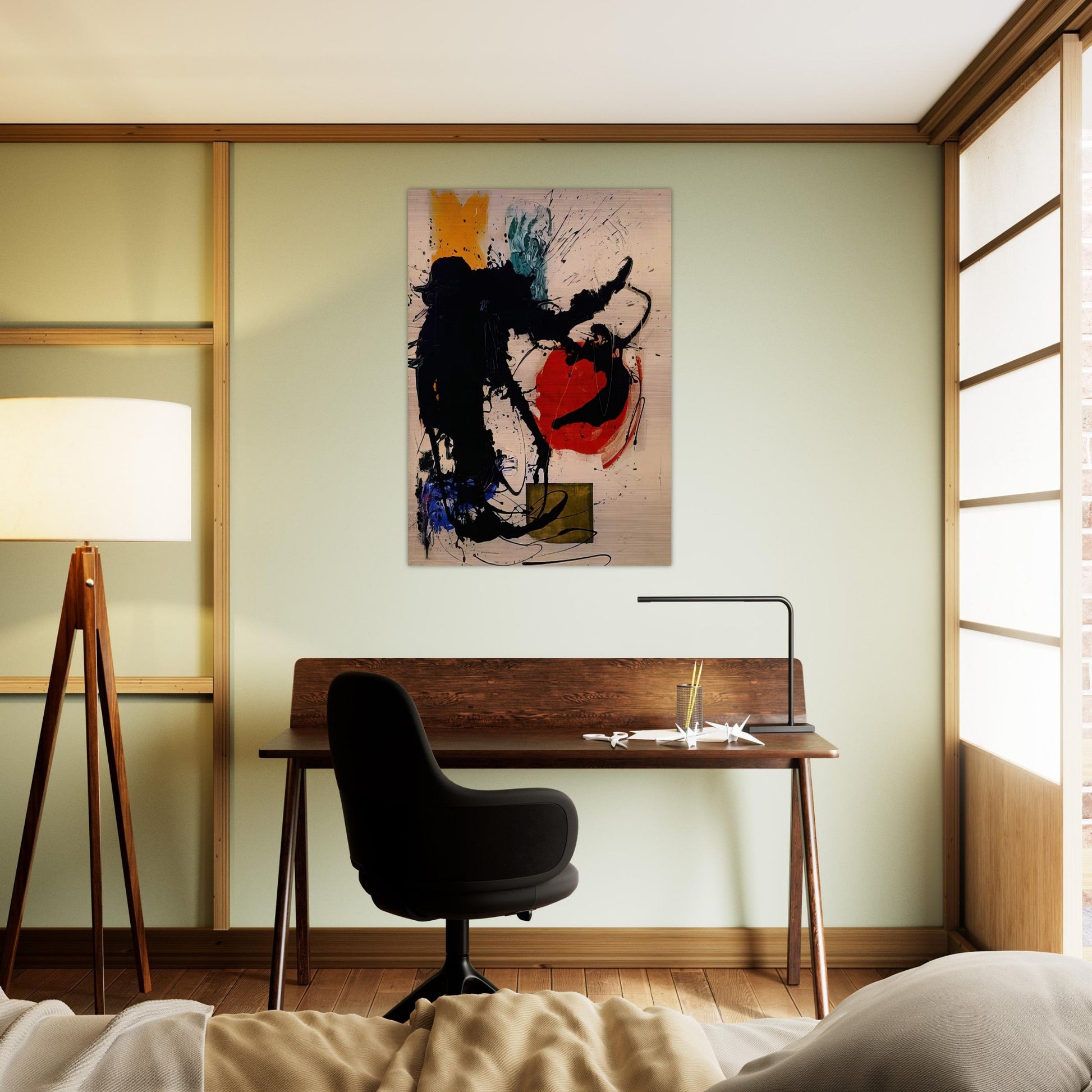 Rope-Swinger - Hans Hofmann Brushed Aluminum Print - 70x100 cm / 28x40 inches | Hans Hofmann Aluminum Print | Hans Hofmann Prints