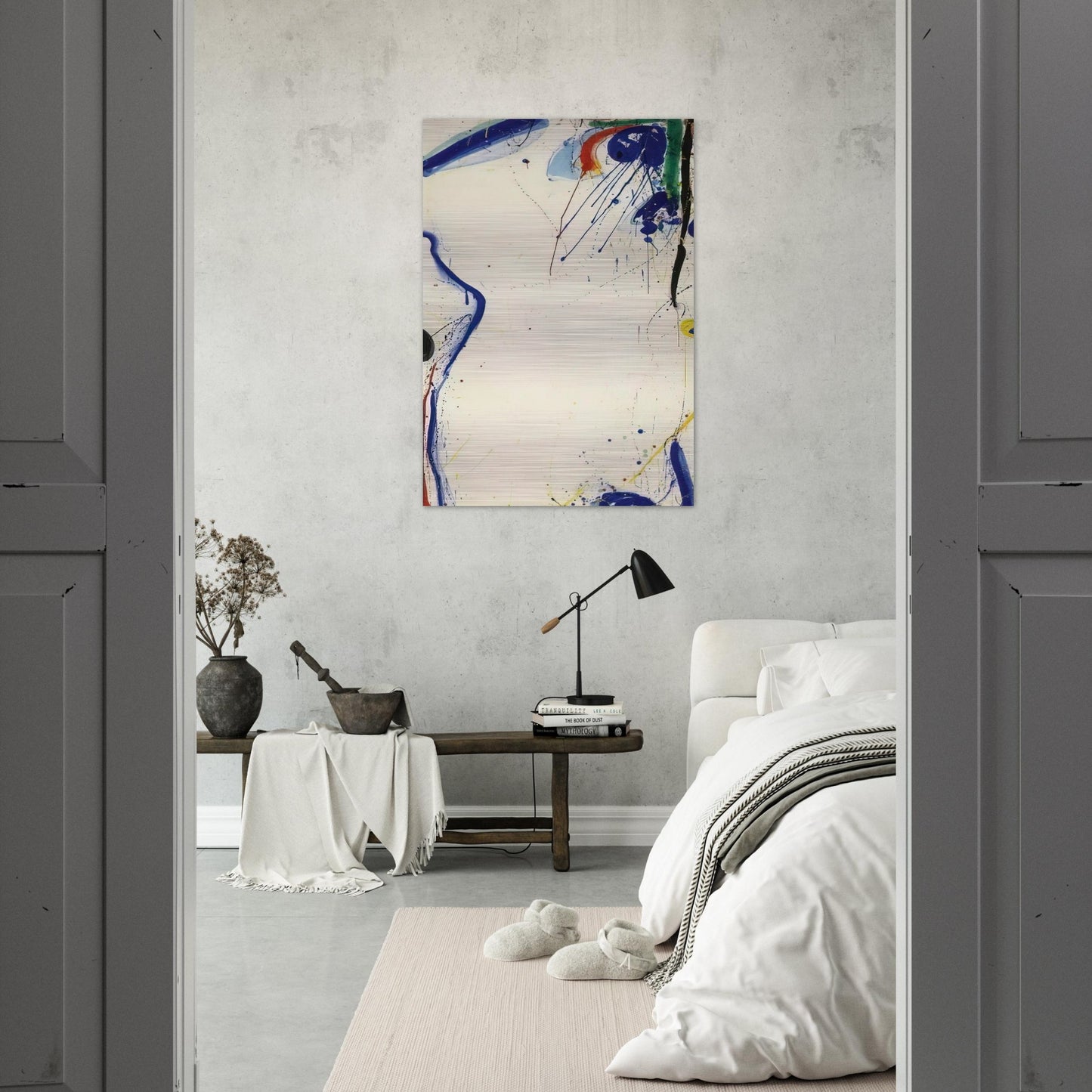Eye of Zengai - Sam Francis Brushed Aluminum Print - 70x100 cm / 28x40 inches | Sam Francis Aluminum Print | Sam Francis Prints