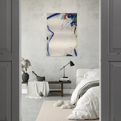 Eye of Zengai - Sam Francis Brushed Aluminum Print - 70x100 cm / 28x40 inches | Sam Francis Aluminum Print | Sam Francis Prints