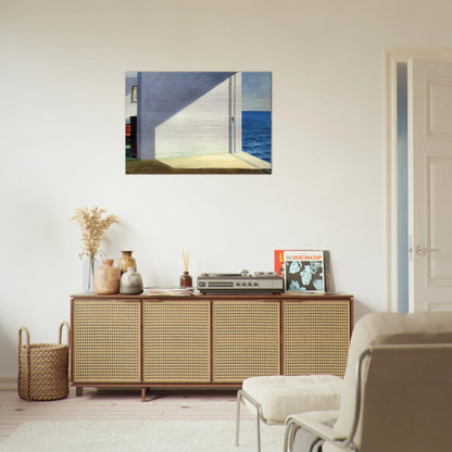 Rooms By The Sea - Edward Hopper Brushed Aluminum Print - 70x100 cm / 28x40 inches | Edward Hopper Aluminum Print | Edward Hopper Prints