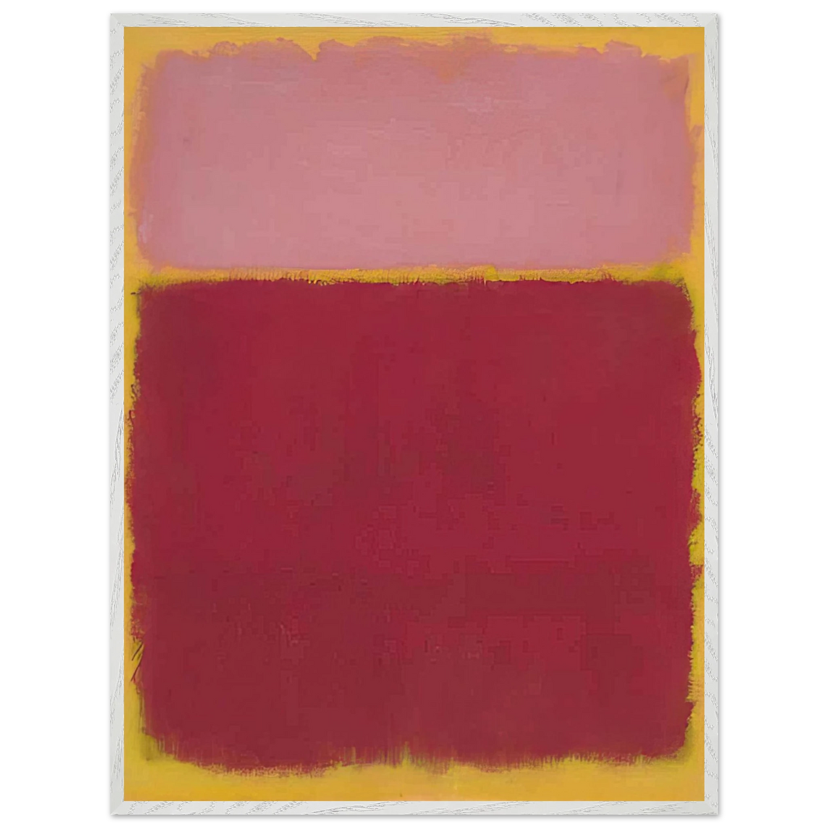 Mark Rothko - Untitled No. 17 - 1961 Wall Art - 60x80 cm / 24x32 inches - Premium Wooden Framed Poster With Fine Art Paper - Wood frame