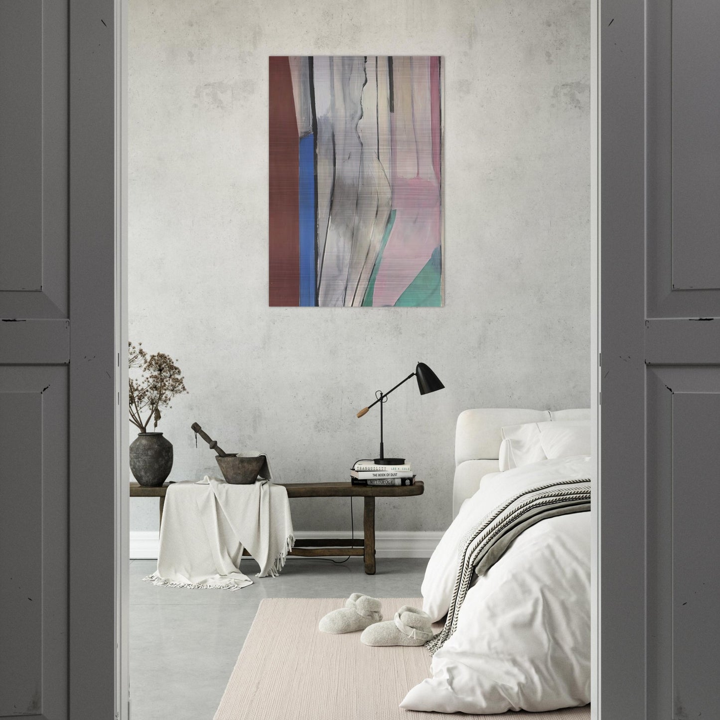 Ocean Park #6 - Richard Diebenkorn Brushed Aluminum Print - 70x100 cm / 28x40 inches | Richard Diebenkorn Aluminum Print | Richard Diebenkorn Prints