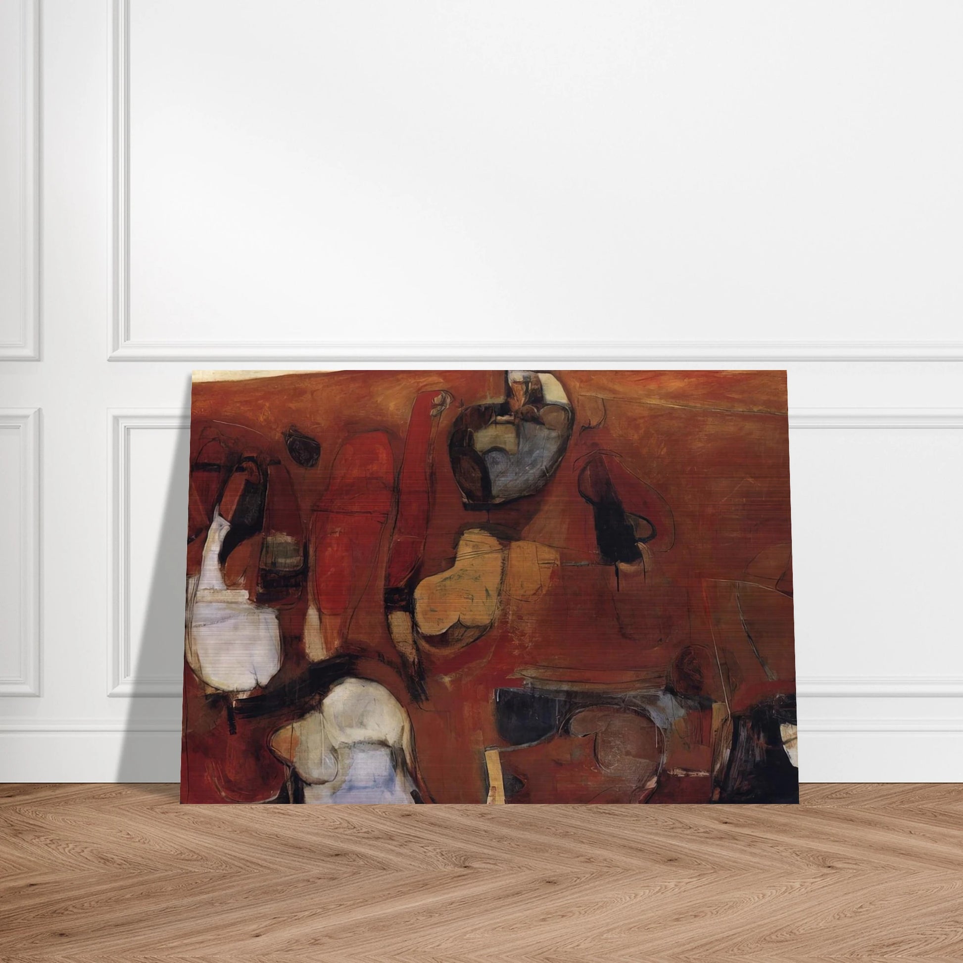 Untitled Red Painting - 1960 - Brett Whiteley Brushed Aluminum Print - 70x100 cm / 28x40 inches | Brett Whiteley Aluminum Print | Brett Whiteley Prints