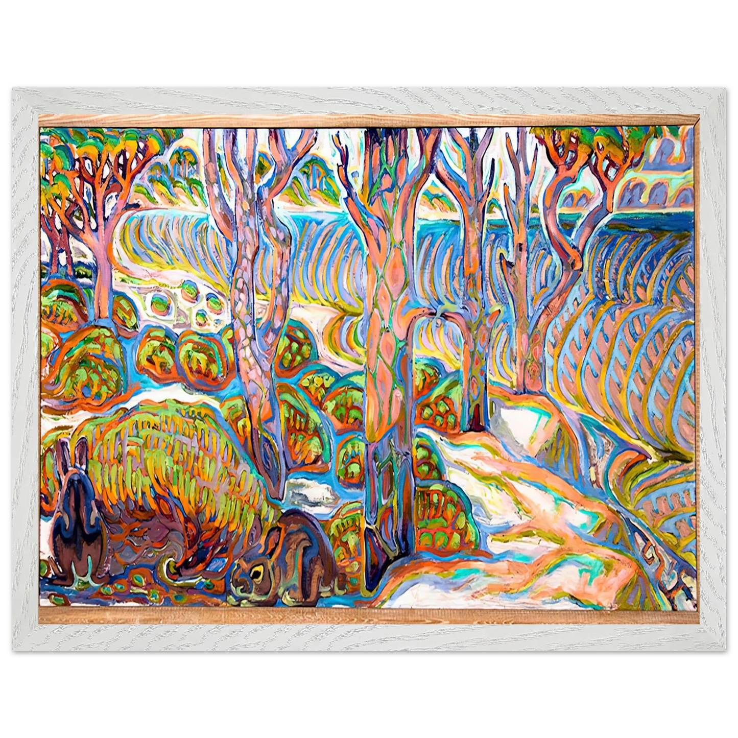 Walter Inglis Anderson - Walter Anderson Wall art - 60x80 cm / 24x32 inches - Premium Wooden Framed Poster With Fine Art Paper-canvas - Black frame