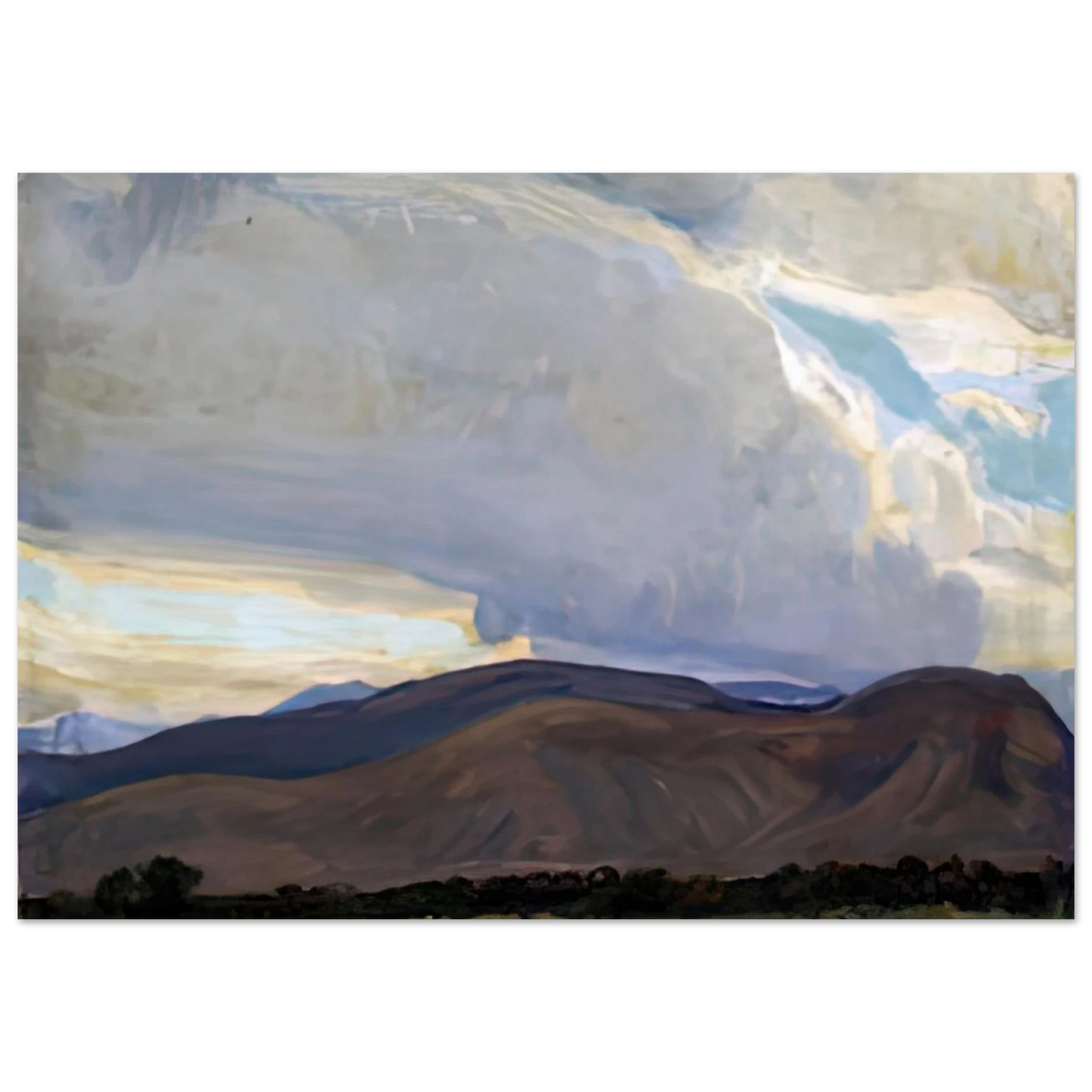 Maynard Dixon - STORM FROM THE SIERRA 1937 Wall art - 20x25 cm / 8x10 inches - Fine Art Poster-canvas - -