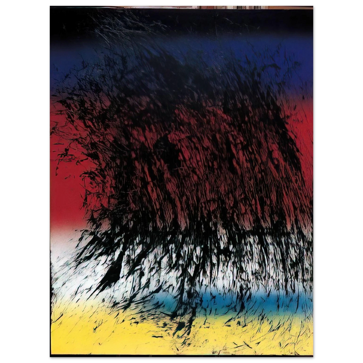 Hans Hartung - Untitled - 1982  75x100 cm / 30x40inches Fine Art Poster