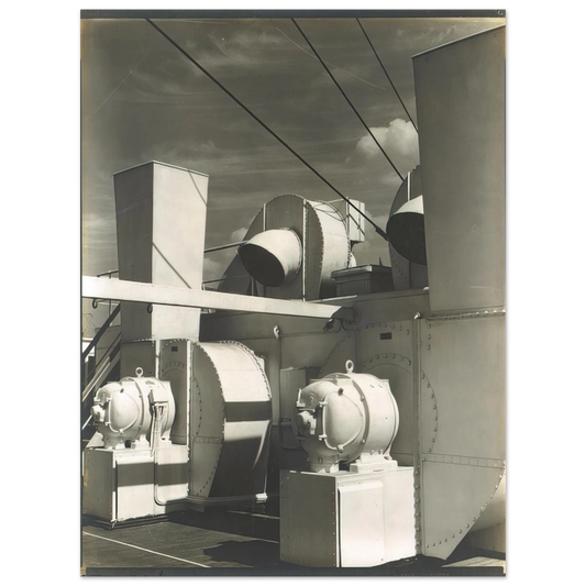 Charles Sheeler - Upper Deck - 1928  75x100 cm / 30x40inches Fine Art Poster