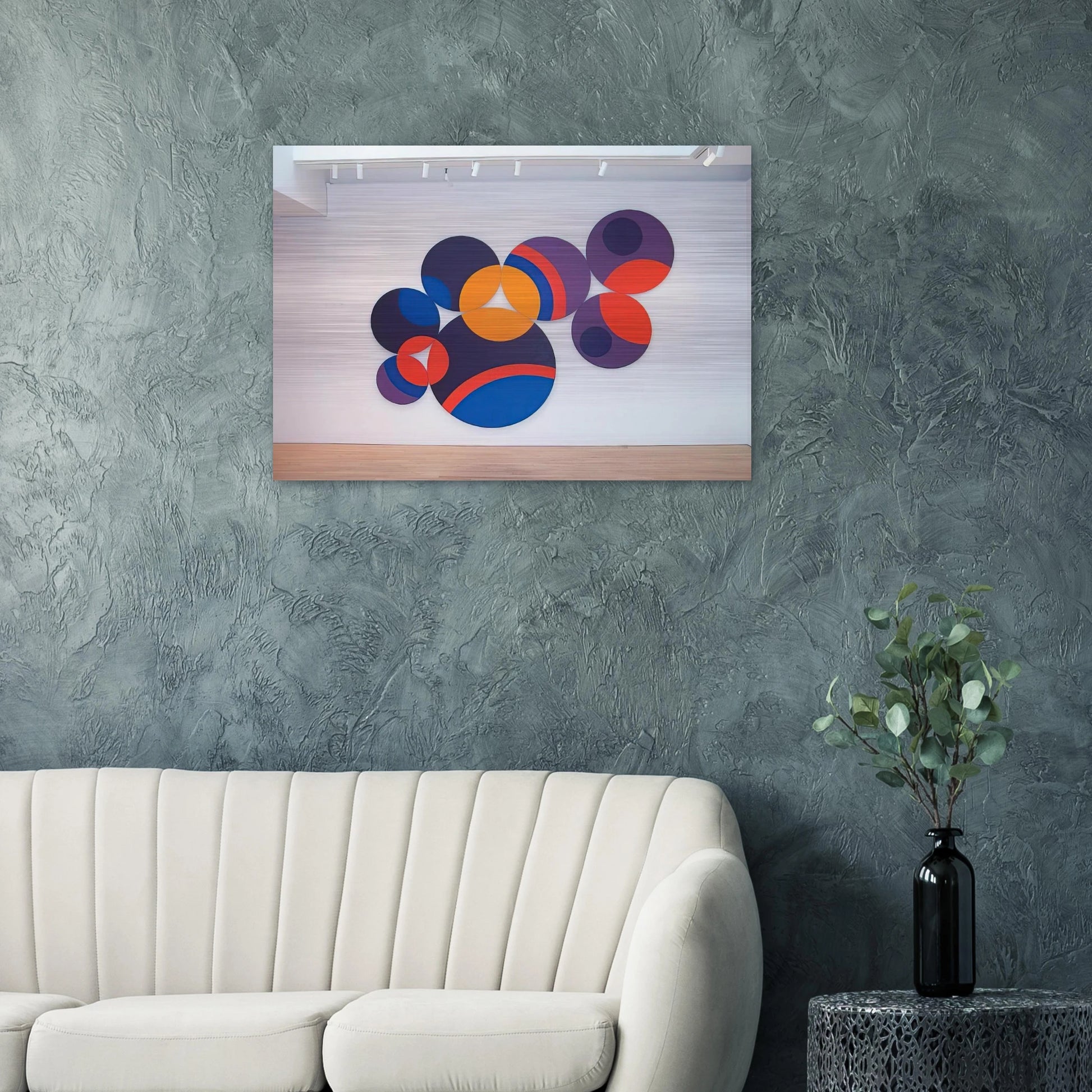 Constellation Twelve Circles - 1969 - Leon Polk Smith Brushed Aluminum Print - 70x100 cm / 28x40 inches | Leon Polk Smith Aluminum Print | Leon Polk Smith Prints