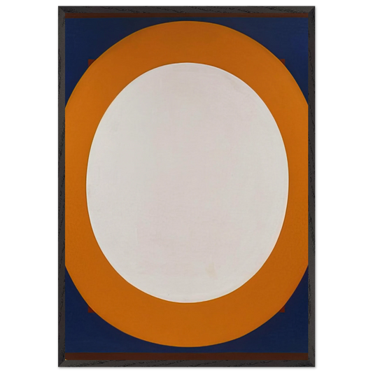 Mao - Al Held 70x100 cm / 28x40 inches Framed Art Print – Black Wooden Frame