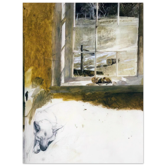 Andrew Wyeth - GROUNDHOG DAY 3 Wall Art - 21x29.7 cm / 8x12" - Fine Art Poster-canvas - -