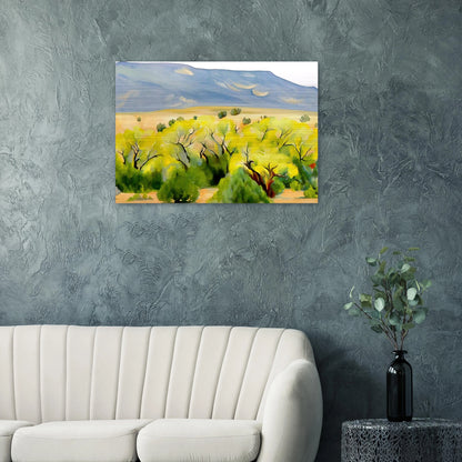 Cottonwood III - Georgia O'Keeffe Brushed Aluminum Print - 70x100 cm / 28x40 inches | Georgia O'Keeffe Aluminum Print | Georgia O'Keeffe Prints