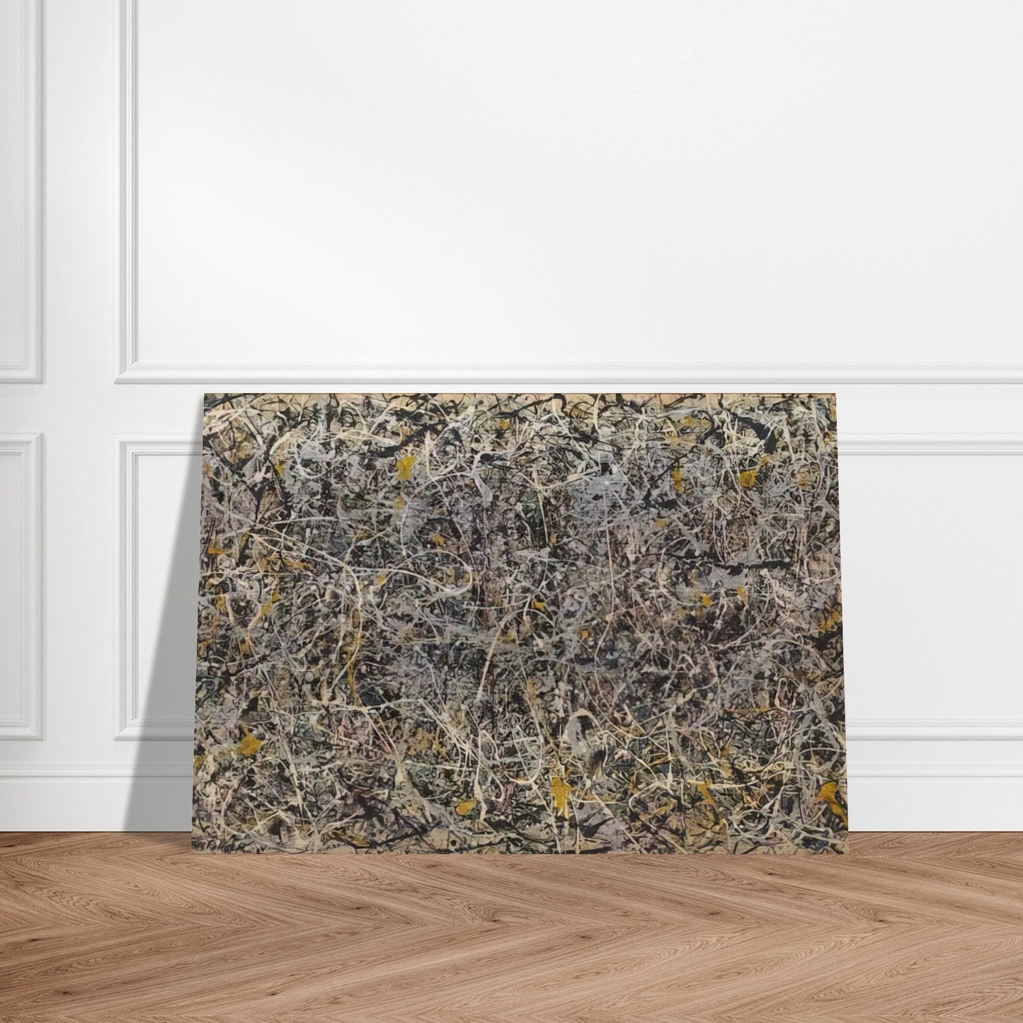 NUMBER 1 - Jackson Pollock Brushed Aluminum Print - 70x100 cm / 28x40 inches | Jackson Pollock Aluminum Print | Jackson Pollock Prints