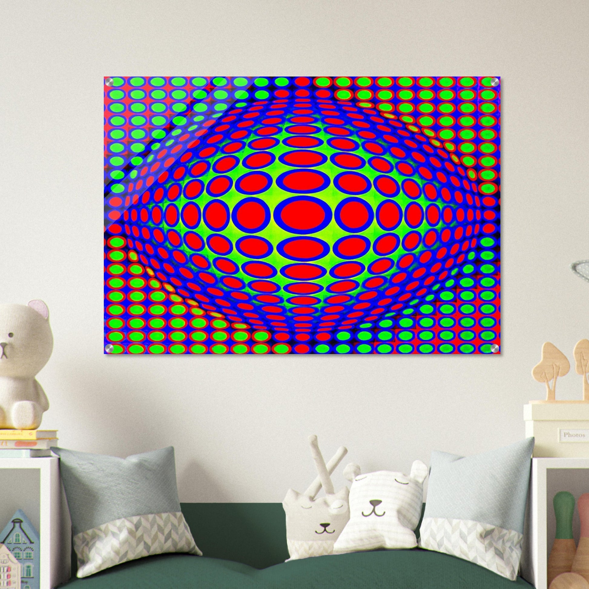 Vega 200 - 1968 - Victor Vasarely Acrylic Print - 70x100 cm / 28x40″ inches | Victor Vasarely Wall Art | Victor Vasarely Prints