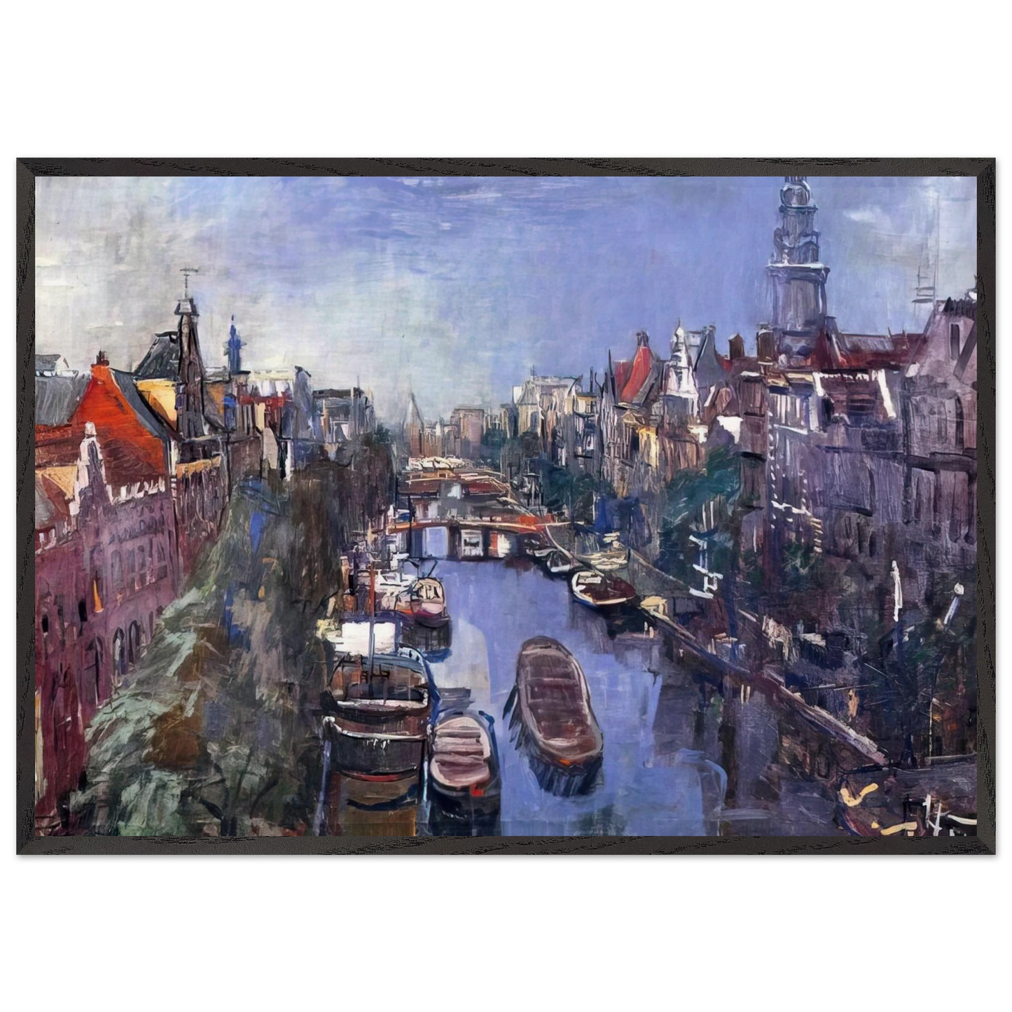 NOTDETECTED235880 - OSKAR KOKOSCHKA 70x100 cm / 28x40 inches Framed Art Print – Black Wooden Frame