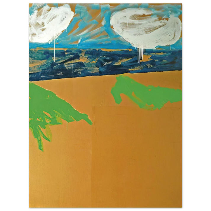 Mario Schifano - Paesaggio anemico - 1973  75x100 cm / 30x40inches Fine Art Poster